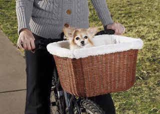 Solvit Tagalong Wicker Pet Bicycle Basket
