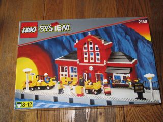 Lego 2150, Vintage Train Station, MISB, 8 minifigs, Pristine Box 