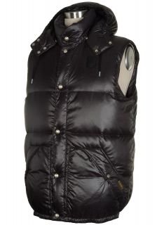   POLO Mens Black Down Puffer Ski Vest 3XLT Tall $265 Quilted Hooded