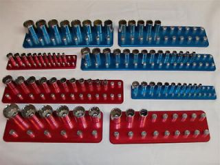 Billet Aluminum Socket Organizer Set Tool Holders/Trays