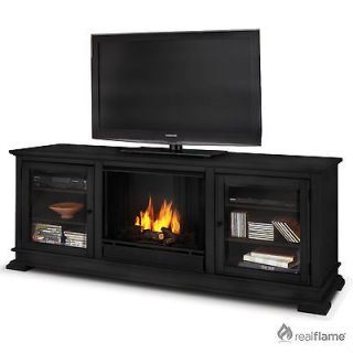   HUDSON Portable GEL Fireplace/Entertainment Center Heater BLACK SALE