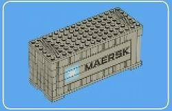 LEGO MAERSK TRAIN GRAY CONTAINER 10219 NEW (INTRNTNL SHIPPING)