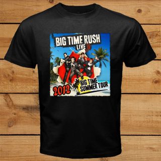 Big Time Rush Band BTR Summer Tour 2012 TV Series Black T Shirt Tee S 