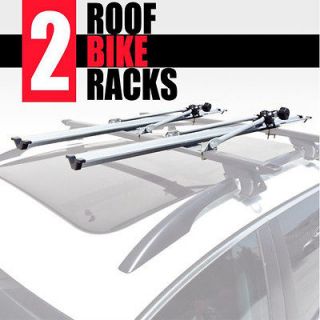 2x HD Universal Bike Bicycle Carrier Rack Roof Mount Rooftop Upright 