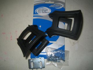   Mountain bike cycle / bike pedal strapless toe clips with fittings
