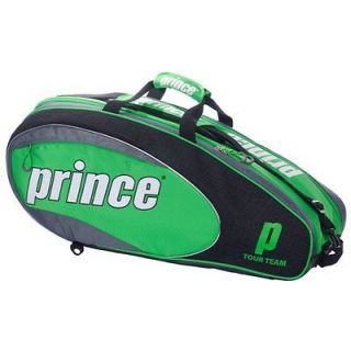 Prince 2010 Tour Team 6 Pack Tennis Racquet Bag   Black/Green