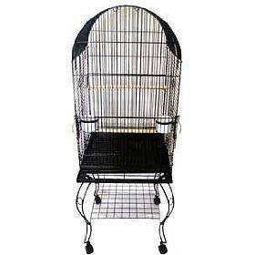 Brand New Parrot Bird Cage Cages Dome W/Stand 24x16x53H