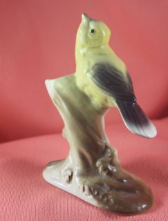 Vintage ROYAL COPLEY Ceramic Porcelain YELLOW BIRD FIGURINE
