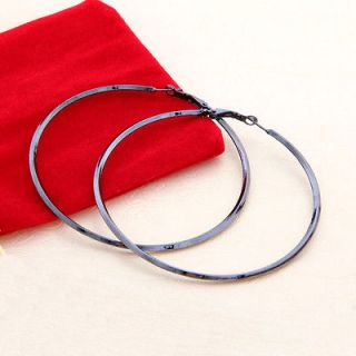 Large 3 Hoop Earrings Bronze Tone Simple Thin Hoops EA8037
