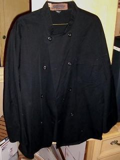 Black Chef Designs Waist Length Chef Coat Size Large 5 In Stock 1st 