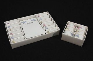 Vintage Shafford Japan China Set Of 12 Name Plates, 6 Napkin Rings 