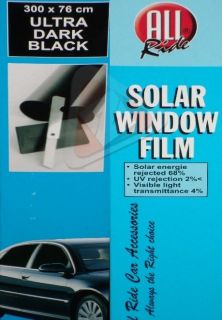 New Quality Solar Window Shade Film Tint U Dark Black W/Fitting Tools 