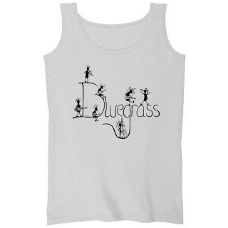 Kokopelli Bluegrass Band Art Womens Tank Top Straight Cut Loose Fit