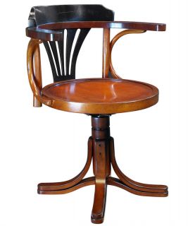   Models Wood Pursers Office Desk Chair Black & Honey Nautical Decor