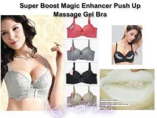   Boost Magic Enhancer Push Up Bra Gel Padded/Massage/ Wide Side Support