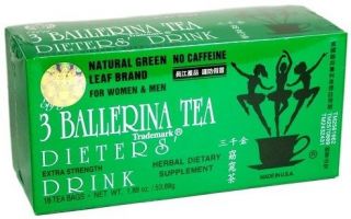 Ballerina Tea Diet (Detox Drink) Extra Strenght 18 bags 4 box
