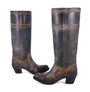 Frye Womens Jane 14L Leather Tan Boot 10 New