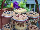 BOYDS~RARE METAL PIE HOLDER With 18 PIES~♥~BLUEBERRY~RASPBERRY 