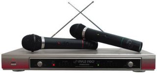   Pro PDWM2000 Dual VHF Wireless Microphones System Receivers Mics Mic