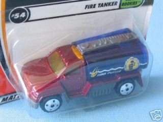 Matchbox Fire Tanker with Red Body Water Truck Rescue