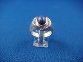 mens sapphire and diamond ring in Mens Jewelry