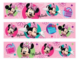 Minnie Mouse Bows Edible Cake Border Decoration by DecoPac   Set of 3 