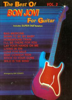 Bon Jovi Guitar songbook sheet music super tab notation volume 2 Love 