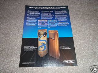 Bose 401 Speaker Ad from 1988, beautiful Rare Ad