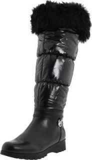 New Michael Kors Brandy FoldDown Snow Tall Knee Boots Shoes Black 