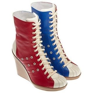   by Jermey Scott Women US 6.5 Bowling Boots Shoes Blue Red White