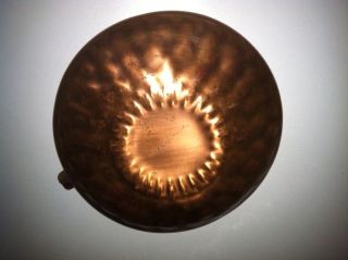 Vintage Gregorian Copper Ashtray #509 Engraved and Hand Hammered Metal