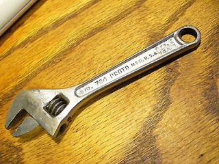   #704 PROTO 4 adjustable crescent wrench made in USA tool tools