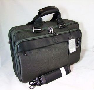 NWT Ghurka DELEGATE Briefcase Ballistic Nylon Leather Trim Messenger 