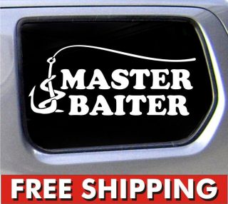 Fishing Master Baiter Funny decal bumper sticker vinyl