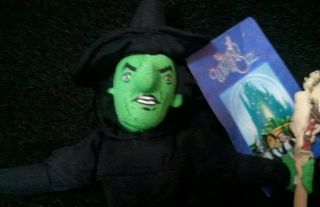 WIZARD OF OZ WICKED WITCH OF THE WEST CLOTH DOLL WITH BROOM NANCO 