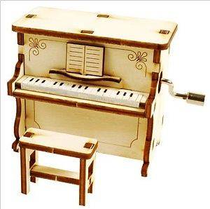 Piano Music Box / Orgel / WOODEN MODEL KIT
