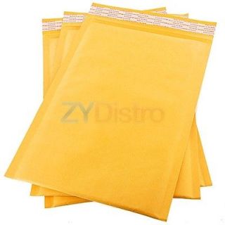100 #000 4x8 Kraft Bubble Padded Envelopes Mailers Bags