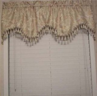   With Tassel Trim 60 x 15 Choice of 2 Colors Two Tone Beige & Hunter
