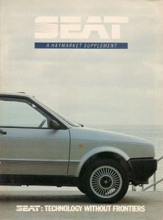 Seat What Car? Supplement 1986 87 UK Market Sales Brochure Ibiza 