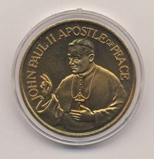  John Paul II Apostle of Peace   Papal Visit To Michigan   Bronze Medal