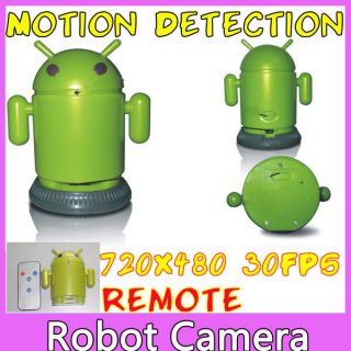 Mini DV SPY Android Robot Model Camera Hidden DVR Motion Detection 