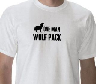ONE MAN WOLF PACK THE HANGOVER T SHIRT Film/Slogan/Stag