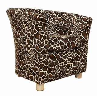 Tub Chair Fabric Bucket Animal Print Tiger Armchair