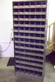 STORAGE CABINET SMALL PARTS BIN CABINET WITH 73 SLOTS 85 1/8 X 36 1/8 