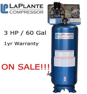   hp, 60 gallon Air Compressor   LaPlante Air Compressors   ON SALE