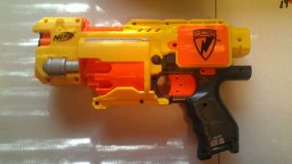 Modified Nerf Barricade Rev 10 Nerf Gun 9v Conversion / Double the 