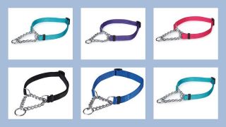   Gear Martingale Nylon Dog Collar Chain 6 Colors All Sizes Choke