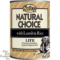 Nutro Natural Choice Lite Lamb & Rice Canned Dog Food