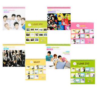 2012 DESK Calendar   JYJ,TVXQ,SNSD,​Super Junior,U Kiss,​Bigbang 
