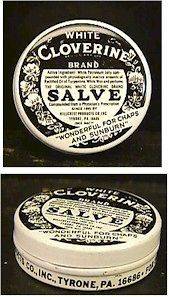 Cloverine Tins  Vintage   Medicine   Two Sets of Two   4 Total
